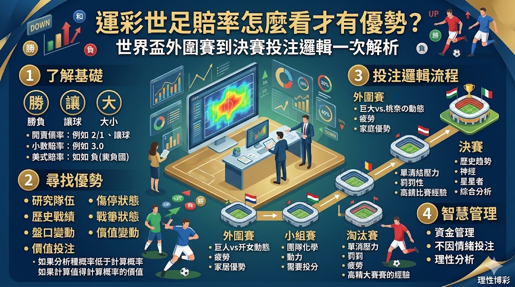運彩世足賠率怎麼看才有優勢？